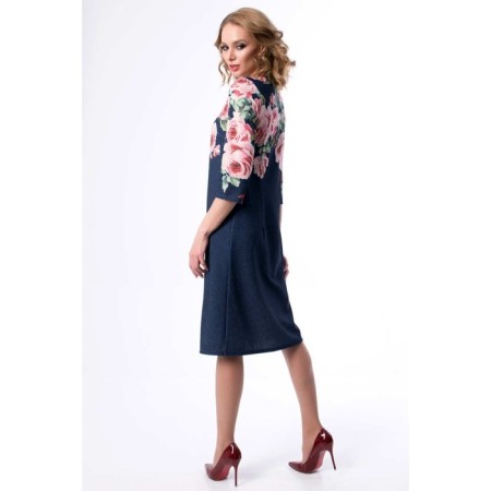 Women's dress, size 46, blue color-6
