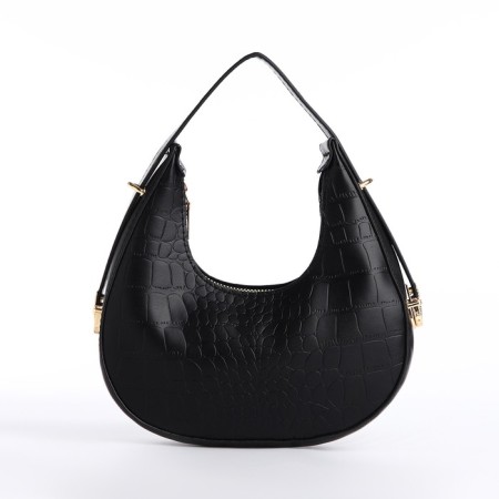 Women's bag over the shoulder, black color 21*21.5*6 cm-3