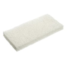 Sponge-pad white, not scratching, nylon, 25x12x2 cm