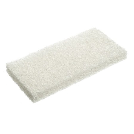 Sponge-pad white, not scratching, nylon, 25x12x2 cm