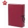 Archive box with A4 Calligrata ties, 80 mm, boumvinyl, up to 700 sheets, burgundy