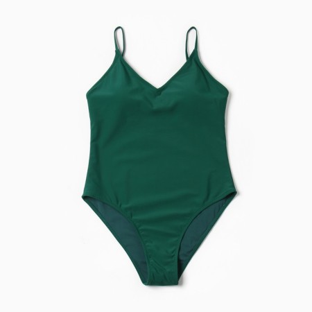 Swimsuit Asseting female monophonic minku color green, size 46-4