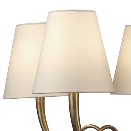 Suspended chandelier Mantra Paola, E14, 5x20W, 532 mm, matte gold color-5