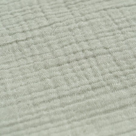 Bilateral veil of muslin grassy green color Essential, size 180x250 cm-6