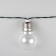 Garland “thread” 2.7 m with nozzles “lamps”, IP44, dark thread, 10 LED, glow warm white, 8 modes, solar battery
