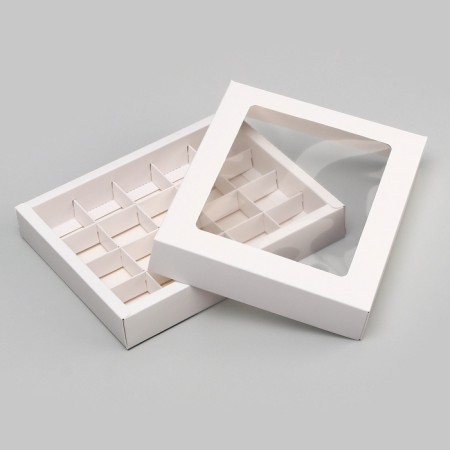 Folding box under 20 sweets, white, 17.7 x 22 x 3.5 cm-4