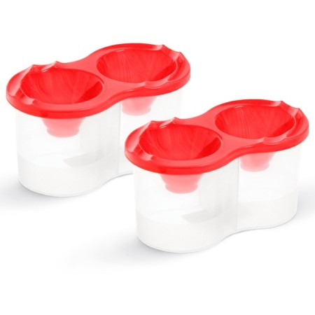A set of glasses of double 300 ml 2pcs Calligrata SN-3, red
