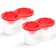 A set of glasses of double 300 ml 2pcs Calligrata SN-3, red