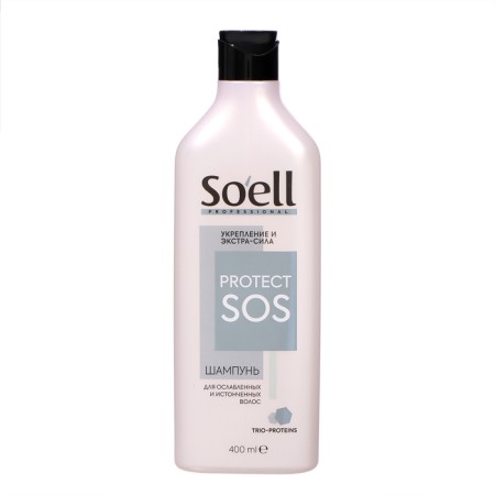 Hair shampoo Soell Professional Strengthening and Extra-Eli, 400 ml