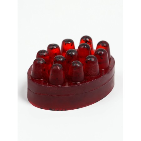 Massage soap with a scrub "Cherry and almonds", 100 g, Dobroparov