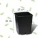 Pot for seedlings, 11 l, d = 25 cm, h = 26 cm, black
