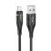 Hoco U93 cable, USB - Lightning, 2.4 A, 1.2 m, indicator, black