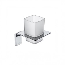 Cupcanger single IDDIS SLIDE SLISCG1I45, 113x103x125 mm, matte glass, chrome