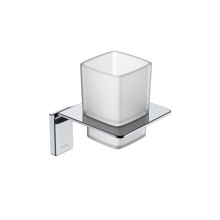 Cupcanger single IDDIS SLIDE SLISCG1I45, 113x103x125 mm, matte glass, chrome