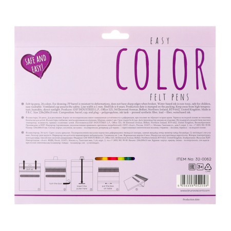 Fleeters 24 -ZV BrunovisConti Easycolor, layer, hexagon, in cards box-5