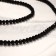 Beads on threads ball No. 4 "Spinel", Black color, 43cm