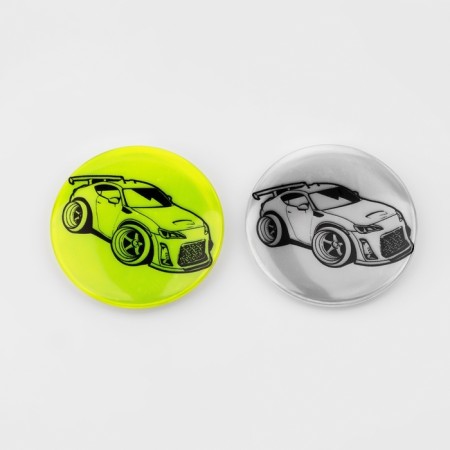 Reflective icon "Call", D = 5.8 cm, color mix-6