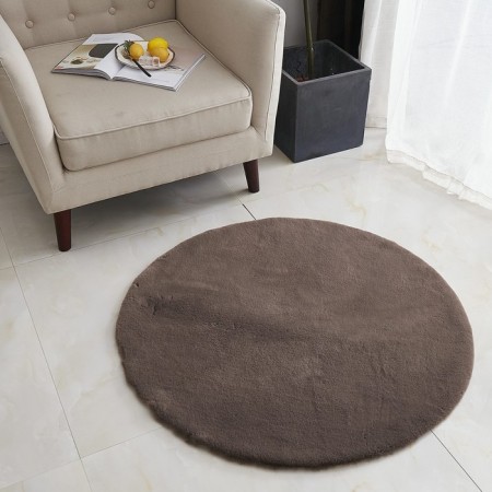 Plush mat Sofi de Marko, size 150x150 cm, chocolate color