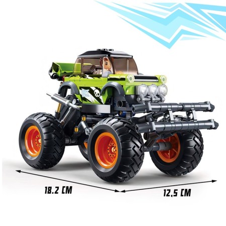 Designer SUV "Bigfoot" Sluban Mechano, Inertia, 264 parts, 6+-1