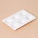 Konfinetta baking form “Sweets. Puding ”, silicone, 25.8 × 17.8 × 3 cm, 6 cells (D = 7 cm), white color