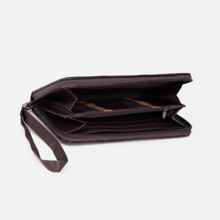 Women's wallet with lightning, brown color-2