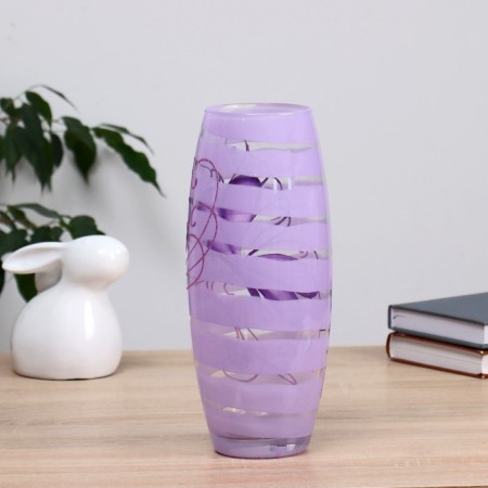 Vase "Damon" Violet D-8cm, 10.5x26cm-1