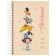 Sketchbook A5, 64 sheets on the crest "Girl with cats", hard cover, glossy lamination, block 100 g/m2