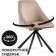 STILL WORK STELL WORK WORK, Metal/velor, Black/Beige 51x555x83 cm