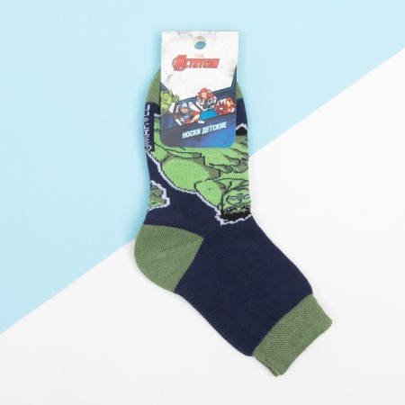Children's socks "Hulk", Avengers, 18-20 cm-2
