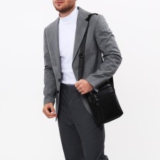 Male bag, black color