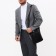Male bag, black color