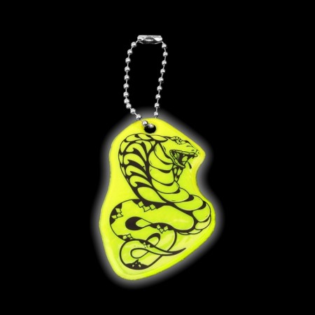 The reflective element "Cobra", bilateral, 4.1 × 6.5 cm, color mix-3