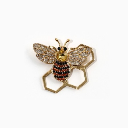 Brooch "Blow with happiness", 5.4 x 4.7 cm