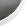 Wall mirror on the Manhattan belt, D = 395 mm, white color
