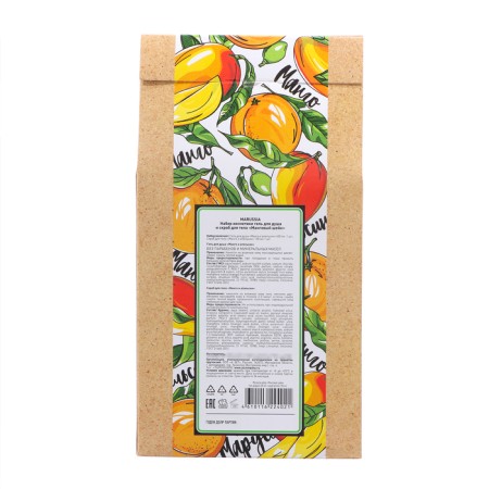 Gift set of Marussia "mango shake": shower gel 400 ml + body scrub 150 ml-4