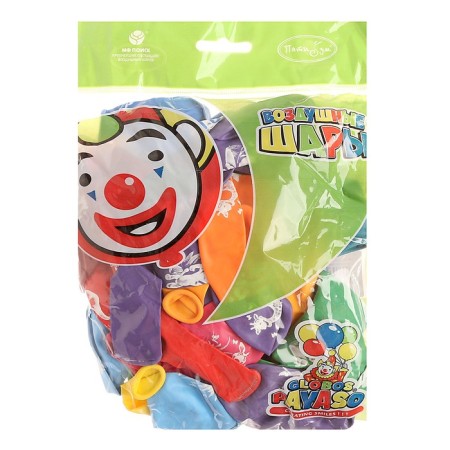 Shar Latex 12 "" Funny Zoo ", pastel, 2-hand, set of 50 pcs.-1