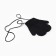 Baby mittens minku, Black color, 13.5 cm