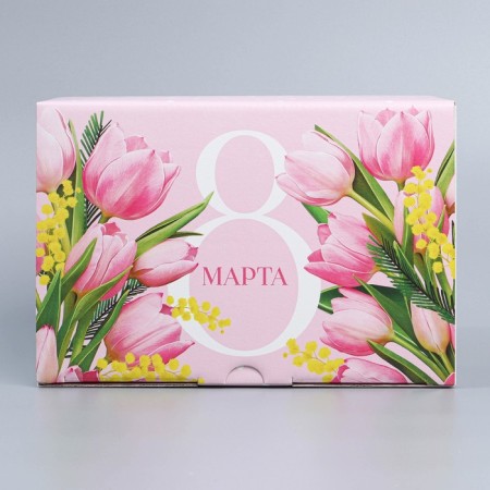 Box Gift team, packaging, "March 8", 22 x 15 x 10 cm-3