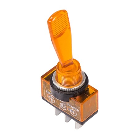 Tumbler 12V 20A (3C) On -off single-pole with yellow backlight (ASW-13D) Rexant