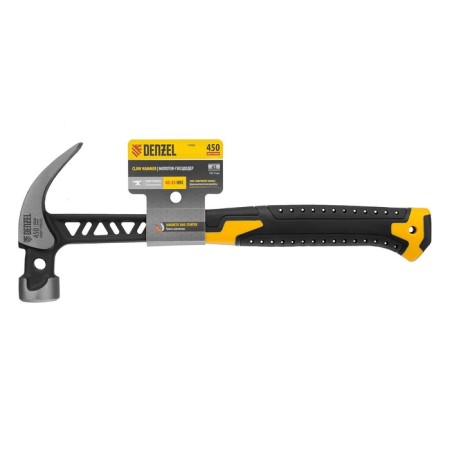 Denzel 10466 gvo hammer, whole-bearing, sprinkle with a magnet, 2k handle, 450 g-6