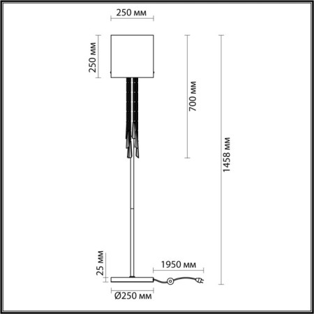 Nicole E27 1x40W floor lamp-4
