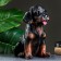 Pigpine "Rotweiler Puppy" 28x20cm
