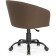 Computer chair thibault plastic/velor, black/chocolate 60x60x81 cm
