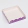 Box for cookies, lilac, 15 x 15 x 3 cm