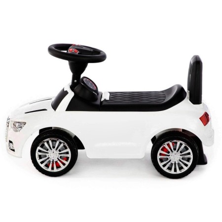 Supercar roller skate car No. 2 with a sound signal, white color-1