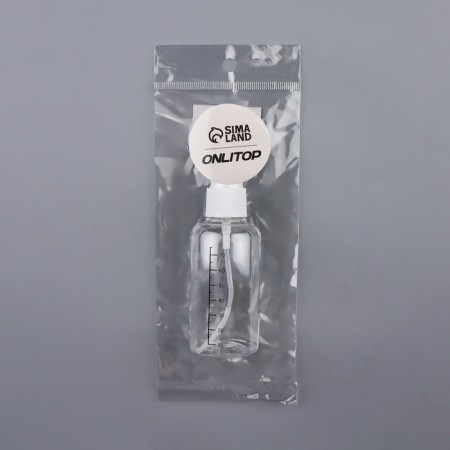 A bottle for storage, with a spray, with a division scale, 75 ml, white/transparent color-7