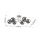 Modestus chandelier, 6x40W E14, color chrome