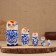Nesting doll "Olya", white dress, 5 doll, 16 cm