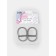 The half -ring for bags is double, d = 25 mm, thickness - 2.5 mm, 2 pcs, silver color