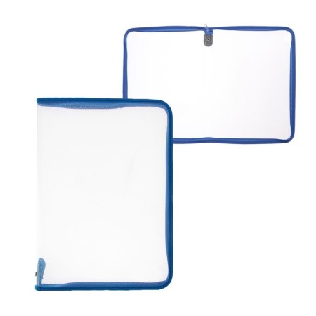 Plastic folder A4, 325 x 230 x 25 mm, lightning around, calligrata "office", PM-A4-01, 0.5 mm, transparent, blue